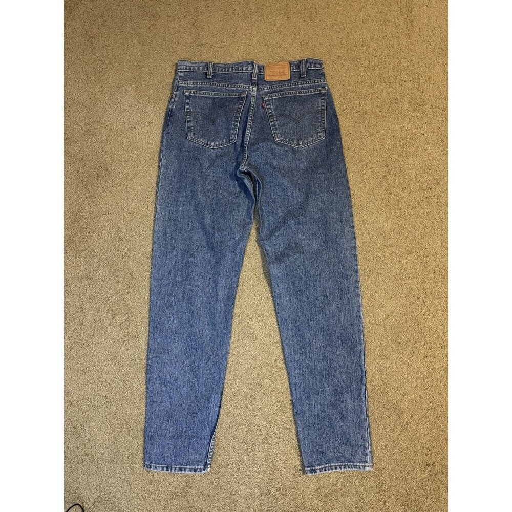 ‘93 VTG LEVIS 550 Denim Jeans 38x36 (Fits 36x35) Casual Tapered Med Wash - Picture 2 of 10